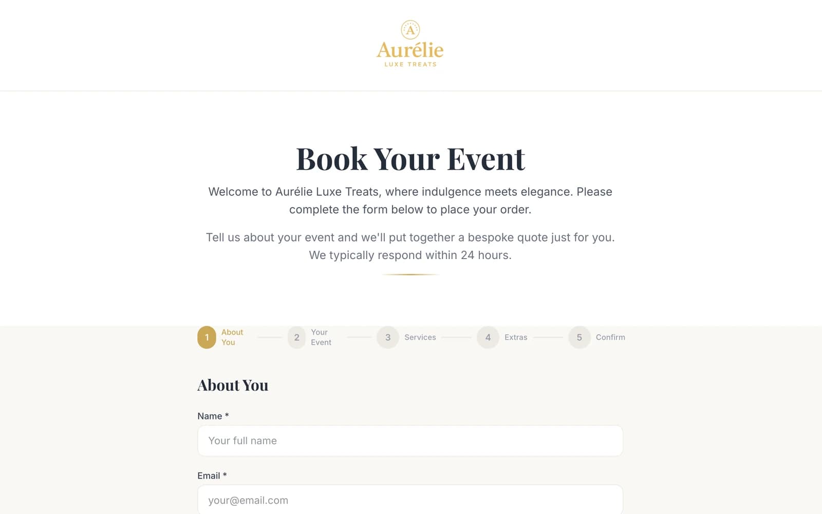 Aurélie homepage.