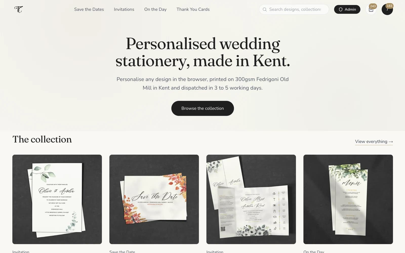 TavernCreative homepage.